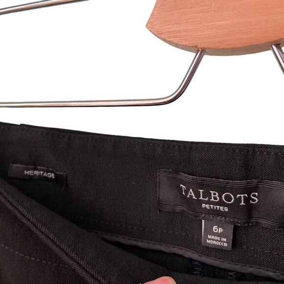 Talbots Petite Black Heritage Straight Leg Dress Pants in Size 6P - Picture 4 of 8